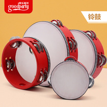 Orff percussion instrument children Xinjiang dance grade tambourine kindergarten teacher with hand clap drum hand bell