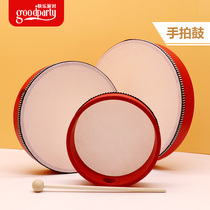  Percussion hand drum Orff musical instrument Dance performance tambourine Early education Primary school music teaching aids Children Xinjiang handbell