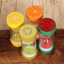 Fruit hourglass timer children anti-drop plastic 15 minutes 30 minutes hourglass exquisite ornaments creative small gifts
