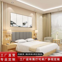 Guesthouses Bed Hotel Furniture Punctuaes Single Rooms Complete custom rental room beds Minroom apartments Single double bed hotel bed