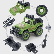 Large boy screw engineering vehicle children screw disassembly assembly Assembly 1 one 2-3 years old disassembly childrens beneficial intelligence toys