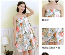 Beauty salon bath skirt cotton tube bath towel can be worn chest wrap nightgown sweat steam sauna soft bathrobe womens bathrobe