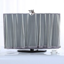 TV Hood booting does not take Korean curved LCD dust cover Lace hanging TV cover wall hanging TV cover