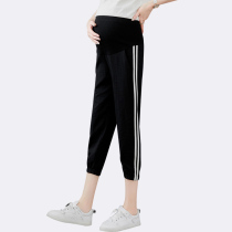 Pregnant women pants summer thin Capri pants wear fashion casual pants spring summer summer mom sports pants maternity