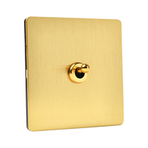 PIALT solid brass brushed 86 home decoration light luxury air switch industrial retro wind lever socket panel
