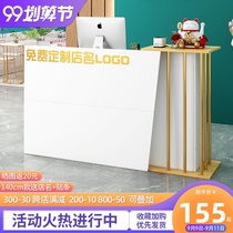 Commercial cashier shop small cashier counter simple modern front desk reception desk light luxury clothing shop bar