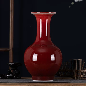 郎窑红釉陶瓷花瓶-郎窑红釉陶瓷花瓶促销价格、郎窑红釉陶瓷花瓶品牌- 淘宝