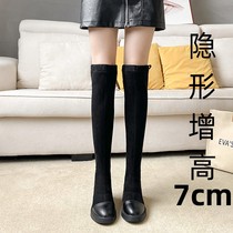 Over-the-knee boots and boots for womens 2022 new style to increase the elasticity thin long tall small plus velvet for autumn and winter