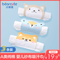 Baby sweat towel children cotton kindergarten cotton gauze large children sweat pad back towel baby sweat towel