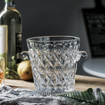 Glass Ice Bucket Special Beer Wine Barrel Household Champagne Ice Bucket Ice Bucket Ice Container Bar Supplies