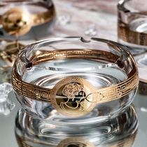 Luxury and high-end diy size household European crystal glass ashtray creative living room coffee table personality ashtray