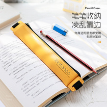 Simple girl pencil case Elementary School students Japanese middle school students large capacity Net red stationery box boys Korean junior high school students multi-purpose pencil box ins canvas high school students advanced sense Japanese style