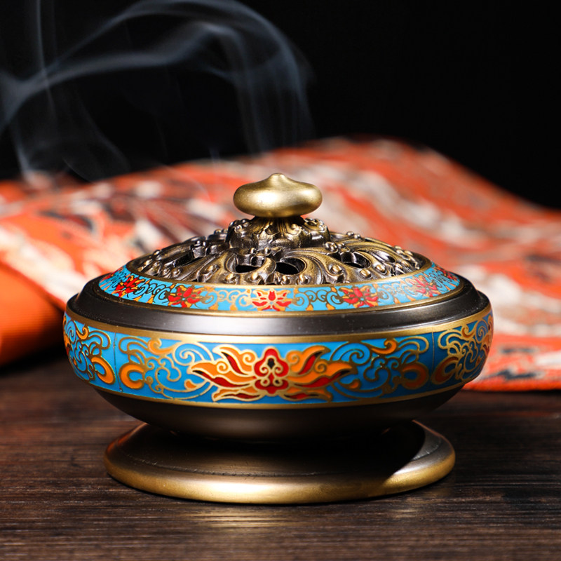 2096 七宝焼　景泰藍　香炉　時代物 景泰蓝香炉-景泰蓝香炉促销价格、景泰蓝香炉品牌- 淘宝