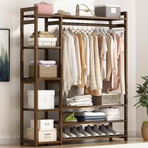 Hanger floor-to-ceiling household bag bedroom clothes rack simple modern clothes bar vertical space-saving coat rack