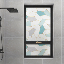 Toilet window sticker anti-light anti-privacy anti-privacy anti-Peep bathroom transparent static glue-free glass film