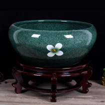 Goldfish tank Jingdezhen living room household floor-to-ceiling small large ice plum water lily daffodil basin turtle tank fish basin