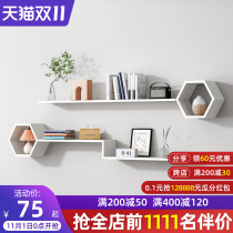 Wall shelf non-perforated dining room sofa living room bedroom background wall decoration creative wall cabinet bookshelf