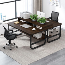 Computer office table and chair combination 2 4 employees staff Workbench simple modern work station office table