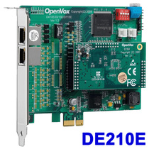 Deep jane openvox DE210E digital voice card D210E 2-port E1 telephone asterisk card pri relay EC100 echo cancellation module DAHDI driver Linux FreePBX