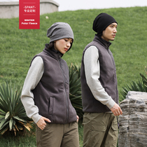 2022 polar fleece vest for men and women sleeveless vest autumn and winter football training outdoor sports warm plus fleece jacket