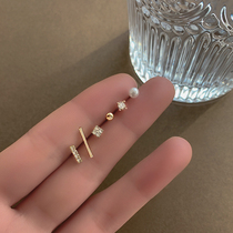 Ins Wind 2021 Earrings 2020 New Tide Simple Small Temperament Delicate Earrings Women's Suit Earrings
