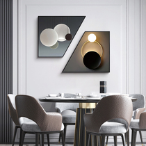 Hall restaurant decoration painting dining room modern simple murals hanging paintings Three-dimensional light luxury style background wall high-end high-end painting
