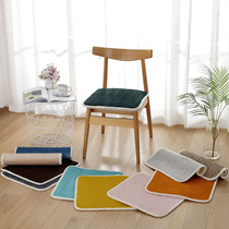 Solid color plush cushion seat cushion seat cushion seat cushion student chair cushion thin office car seat cushion non-slip
