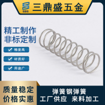 Spring size and small spring yellow soft and powerful accessories miniature precision 304 stainless wire ball pen press is customized