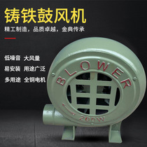 Cast iron AC blower 220V centrifugal fan household fire stove small air model industrial powerful induced draft fan