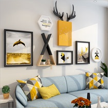 Creative living room sofa background wall pendant bedroom room layout bedside wall hanging decoration restaurant wall decorations