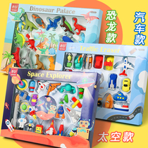 Creative modeling childrens eraser gift box set Cartoon Eraser Primary school dinosaur fruit ice cream Rainbow eraser net encouragement reward Small eraser School prize gift Learning stationery