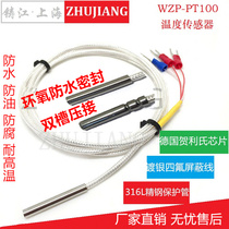 PT100 temperature sensor platinum thermal resistance galvanic precision WZP-PT100 probe type temperature high temperature waterproof