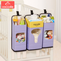 coccolle baby crib storage bag bedside rack bedside hanging basket storage bag baby bed hanging storage box