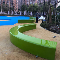 (Factory direct sales can be customized) outdoor FRP leisure bench tree pool seat residential mall rest stool