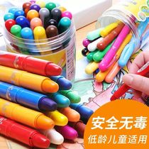 Del Oil Painting Stick Set Childrens Safety Non-toxic Soft Oil Painting Stick Colorful Rotating Crayon 24 Color 12 Color 36 Color 48 Color Oil Painting Stick Storage Box Washable Kindergarten