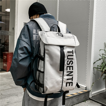 Double Shoulder Bag Men Tide Card Large Capacity Outdoor Sports Basketball Bag Campus Student School Bag Multifunction Travel Backpack
