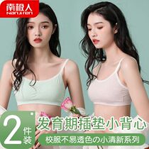 Antarctic underwear female summer without steel ring pen bra student high school girl chest vest thin bra