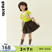 gxgkids childrens clothing children waistcoat 22 spring new pint girl headsets waistcoat waistcoat outside wearing baby vest