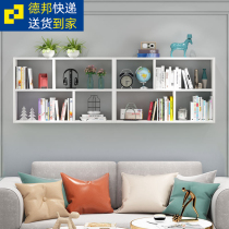 Cell bookshelf wall shelf Wall Wall wall hanging desk bookshelf large load bedroom student Wall creative grid