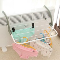 Clothes treasure radiator drying rack multifunctional foldable balcony bathroom window sill drying rack towel hanger