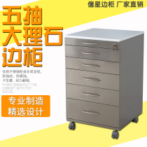 Dental side cabinet dental clinic mobile cabinet nurse storage combination stainless steel medical trolley Workbench