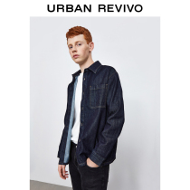  UR2021 autumn new mens fashion retro shirt collar denim shirt MF14SBMT2000