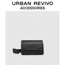 URBAN REVIVO2022 Spring Summer New Pint Men Accessories Design Sense Flip satchel AM14TB4N2006