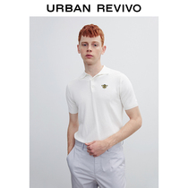 UR2021 summer new mens fashion POLO collar aberdeen thread embroidery knitted short-sleeved T-shirt MF27R9BX2000