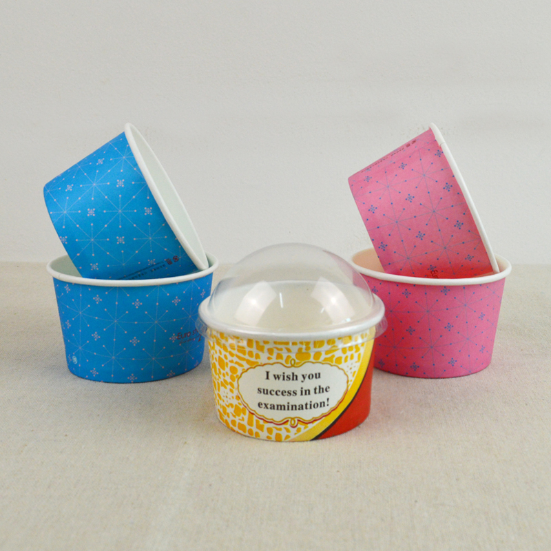 Huaxin Tiancheng Ice Cream Cup Disposable 85 Ice Cream Paper Cup Ice Cream Ball Cup 100 sets of ice cream paper bowls