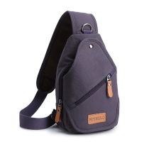 Canvas Mens Chest Bag Mens Single Shoulder Inclined Cross Casual Small Chest Bag Han Edition Tide Canvas Man Backpack