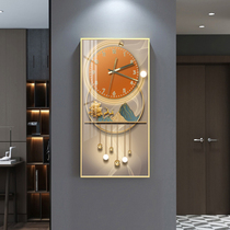 Modern light extravaganza Decorative Clocks hanging bell Living room Nordic minimalist clock Atmosphere Home Fashion nets Red hanging pictures Hanging Paintings