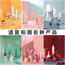Photo props geometry cube rectangular staircase ornaments Morandi color ins style food food milk tea beverage jewelry bag cosmetics jewelry photography display table shooting set