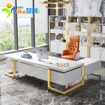 Baked paint boss table atmosphere President manager table fashion creative desk big class simple modern light luxury desk