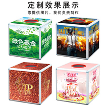 Stationery box size number lucky draw box Creative touch box Lucky fun transparent cute custom lucky draw touch box Annual meeting activities